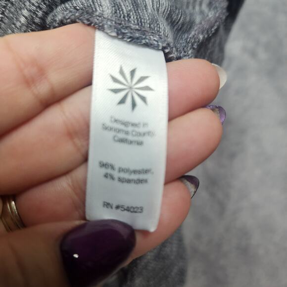 Athleta Heather Great Space Dye Techie Cowl Neck Sweatshirt Size Small - Picture 4 of 6